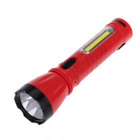 REXANT Фонарь рабочий/поисковый, головной + боковой свет 1,5 Вт + 5Вт  СОВ боковой, встроенный аккумулятор, зарядка напрямую от сети (евророзетка) 220 В