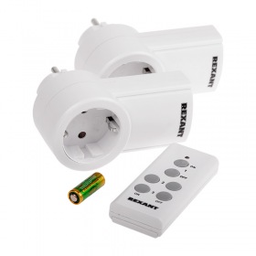 REXANT Радиоуправляемая  розетка c пультом RX-002 (один пульт, две розетки)