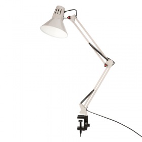 REXANT Светильник настольный REXANT Акцент на металлической стойке с винтовым зажимом, с цоколем Е27, 60 Вт, цвет лунный свет