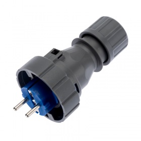 REXANT Вилка прямая влагозащищенная 2P+РE, 16 А, IP68 REXANT