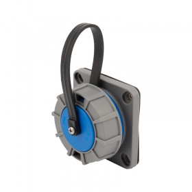 REXANT Розетка настенная фланцевая влагозащищенная с крышкой 16 А, 2Р+РЕ, IP68 REXANT