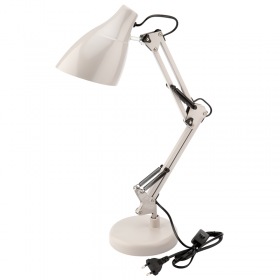 REXANT Светильник настольный REXANT Рубикон на металлической стойке с основанием, с цоколем Е27, 60 Вт, цвет лунный свет