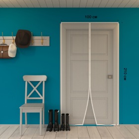 REXANT Дверная противомоскитная сетка белая (магниты пришиты по всей длине сетки!)