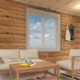 REXANT Оконная антимоскитная сетка белая с изолентой 1,5х1,5 м
