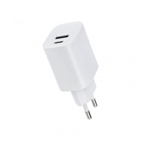 REXANT Сетевое зарядное устройство REXANT USB + Type-C, 5V, 2.4 A, белое