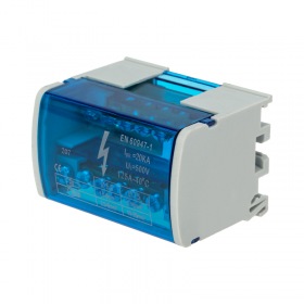 REXANT Шина на DIN-рейку в корпусе (кросс-модуль) 2х7 REXANT