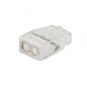 REXANT Экспресс-клемма с пастой REXANT СМК 2273-242, 2-проводная 0.5-2.5 мм², прозрачная, блистер (5 шт./уп.)