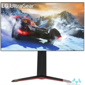 LG LCD LG 27" 27GP95R-B UltraFine черный {IPS 3840x2160 120Hz 1ms 16:9 1000:1 360cd 178/178 HDMI DisplayPort  M/M HAS Piv 8.5кг}